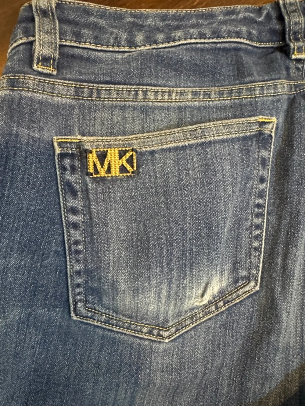 Michael Kors Medium Wash Straight-Leg Jeans Size 8